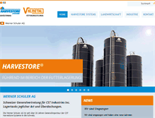 Tablet Screenshot of harvestore.ch
